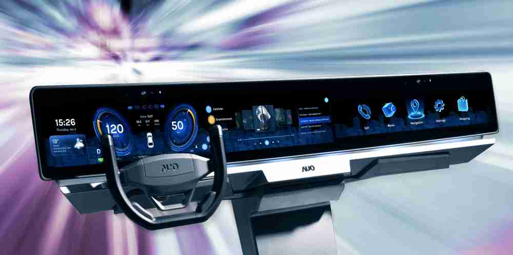 人生就是博开拓前瞻显示技术创新应用，，，结合优异整合设计能力，，，开发智能车载FIDM Plus一体化显示方案，，，让驾驶操作与车内娱乐体验再进化