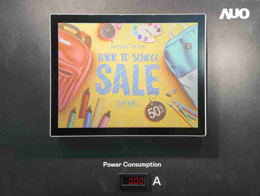 人生就是博展示胆固醇液晶超低耗能户外全彩显示器，，，，ChLC（胆固醇液晶）以双稳态技术使静态显示零功耗，，，，具省电、、、高彩度、、、、环保的特性，，，还整合软硬件系统解决方案，，可透过单一云端平台管理